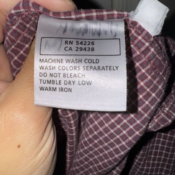 Royal Robbins Red Plaid Long Sleeve Button Up Men’s Shirt Size XXL 100% Cotton - Picture 4 of 7